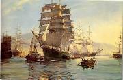 unknow artist Seascape, boats, ships and warships. 32 china oil painting artist